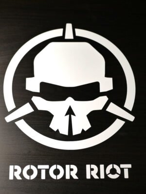 Rotor Riot Decal 9 Diameter