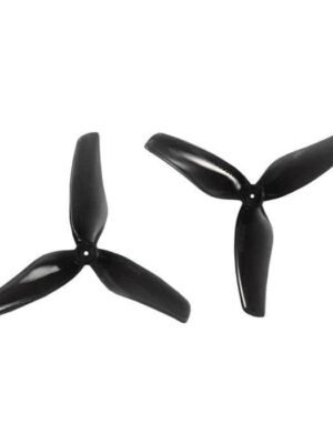 Gemfan Hurricane 2009 3-Blade Propeller (Set of 8) - 1mm Shaft - Clear Black